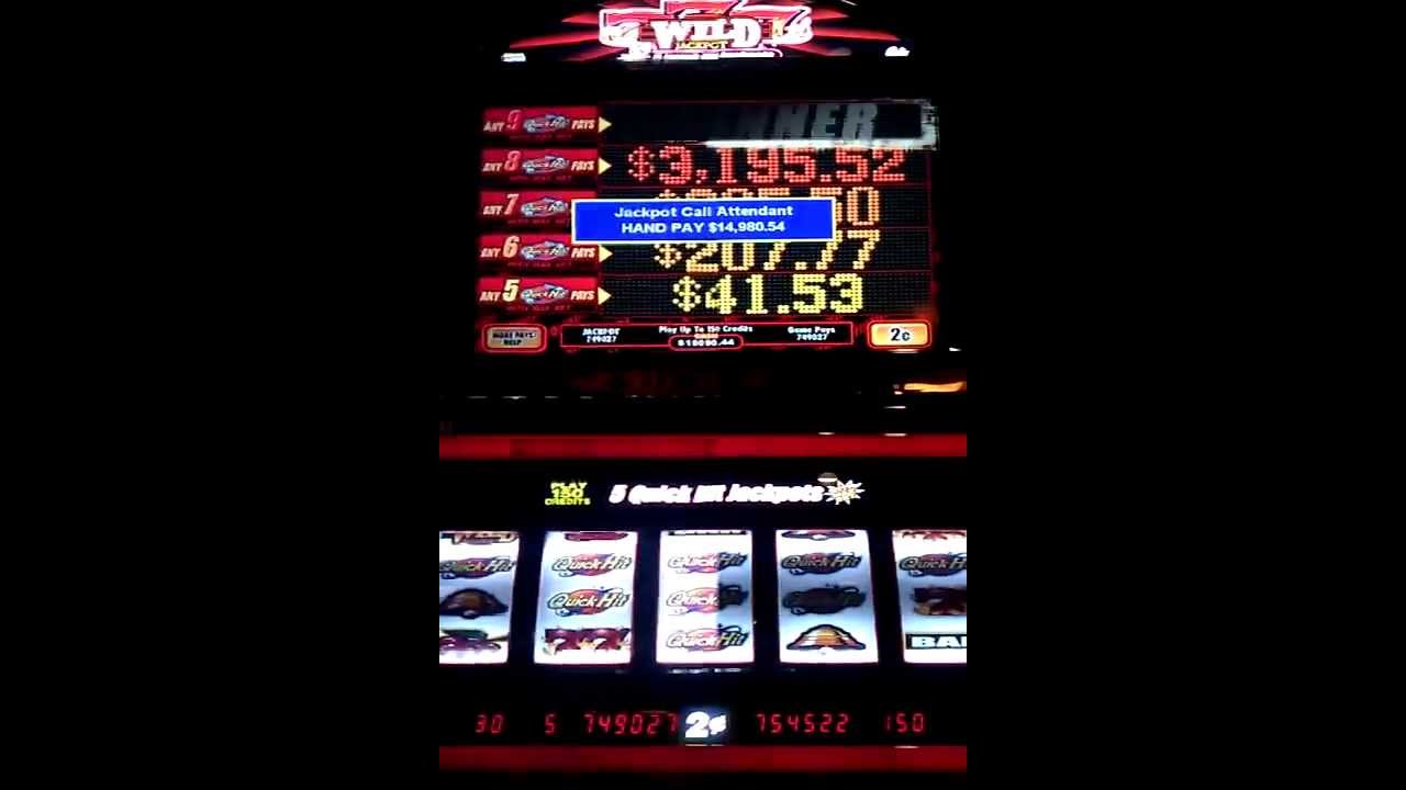 $ 14980.00 quick hit jackpot slots - YouTube