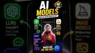AI Models Explained in 40 Seconds 🤖 | ChatGPT vs Midjourney vs Sora | Which One Should You Use?
