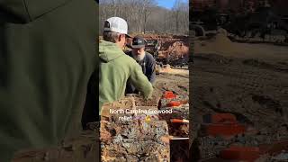 Last year, North Carolina Firewood! Relief!  #arboriculture #duet @EastonmadeWoodSplitters