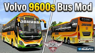 New Volvo 9600s Bus Mod For Bus Simulator Indonesia | Realistic Indian Bus Mod Bussid screenshot 2