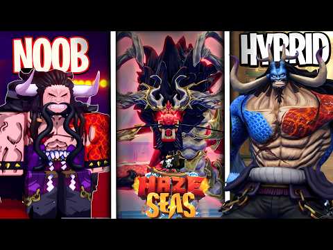 Going From NOOB TO HYBRID DRAGON KAIDO (Dragon Fruit) In Roblox Haze Seas