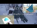 Best 4 X 3 tarp setup for cold weather. Полностью закрытое укрытие из тента 4x3 для холодной погоды.