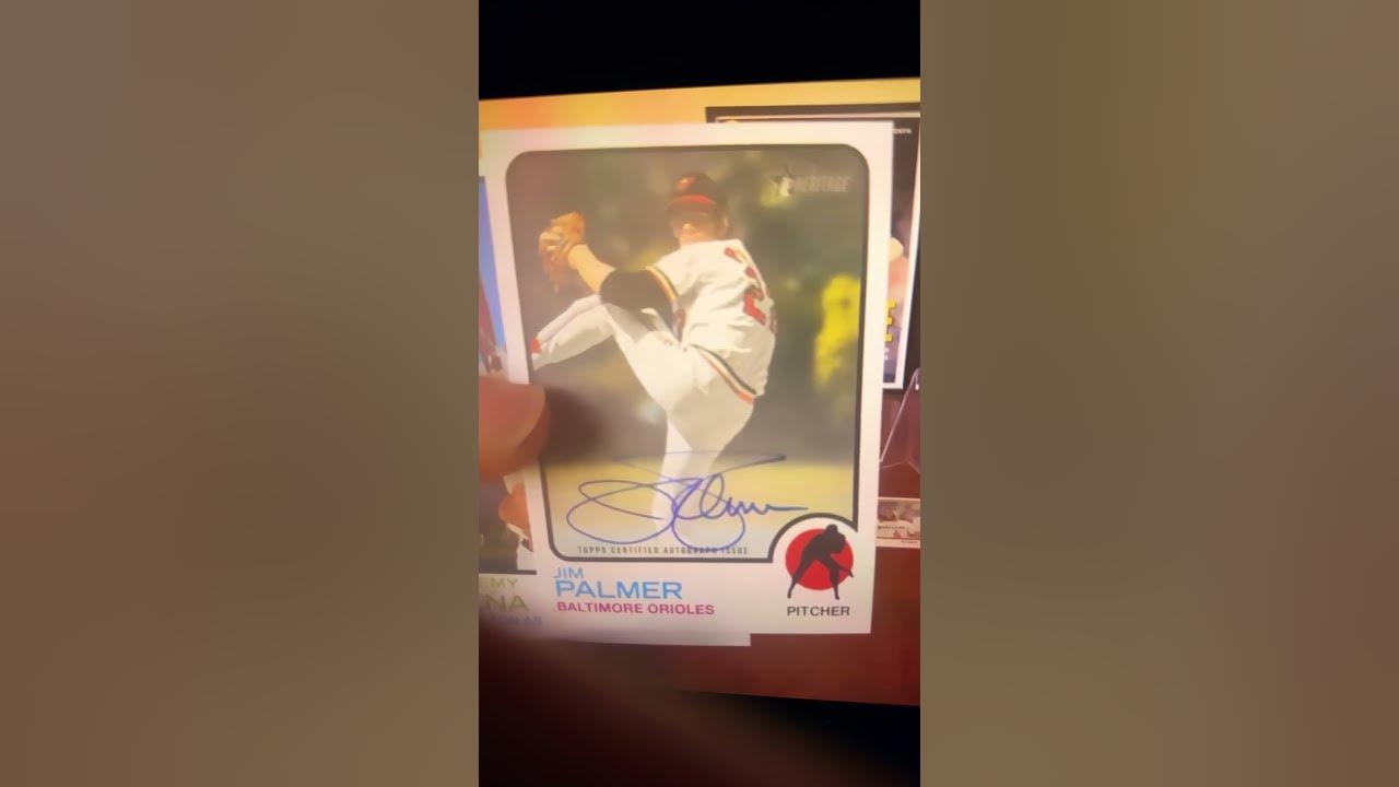 Jim Palmer Topps Heritage Autograph Baseball Card! shorts YouTube