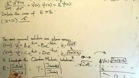 QM2.1: Potential Step E ≥ V₀ - Solving the Schrödinger Equ.