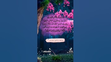 الحمد الله رب العالمين 💕🌷سورة الفاتحة حالات واتس اب دينية قصيرة Quran status 🍂