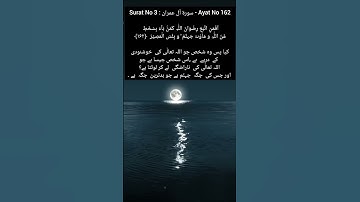 Surat No 3 : سورة آل عمران - Ayat No 162 #viralvideo #transletionquran #islamicscripture #shortvideo