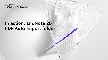 In action: EndNote 20 (Windows) PDF Auto Import folder