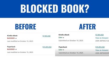 How to unblock a blocked book on Amazon KDP in 2026