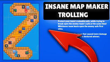 INSANE MAP MAKER TROLLING IN BRAWL STARS!