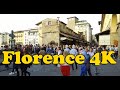 Walk around Florence Italy 4K 2019. Santa Maria Novella - Piazza della Signoria - Ponte Vecchio.