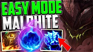 EASY MODE MALPHTIE BEATS ALL RANGED TOP LANERS  (Best Build/Runes) - League of Legends