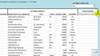Use a microsoft excel template to calculate driving (travel) time and
distance. the employs our cdxgeodata web service works with both pcs
m...