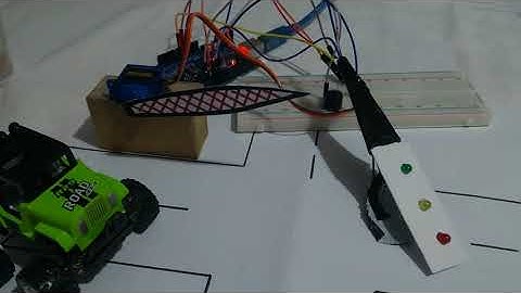 18. Örnek= TİNKERCAD İLE ARDUİNO TRAFİK LAMBASI SERVO MOTOR KULLAN YEŞİL IŞIK YANDIĞINDA BUZZER SES