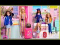 Muñecas Barbie Rutina de Viaje en Avion -  Jugando en el Aeropuerto con Titi