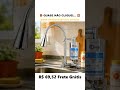 Torneira Gourmet de Parede para Cozinha com Filtro Bica Flexível ABS Cromado Refil Carvão Ativado