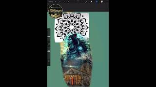 Lord Shiva Tattoo Designing in @PROCREATET screenshot 3