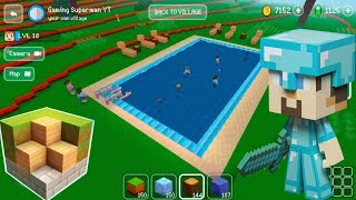 Block Craft 3D Mobile Gameplay  -Swimming Pool- screenshot 3