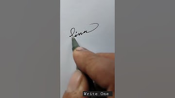 Signature your Name || #tina || Signature Tips and Autograph Tips #shorts