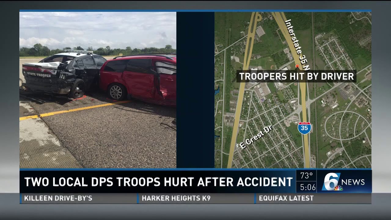 Two local DPS troops hurt after accident - YouTube