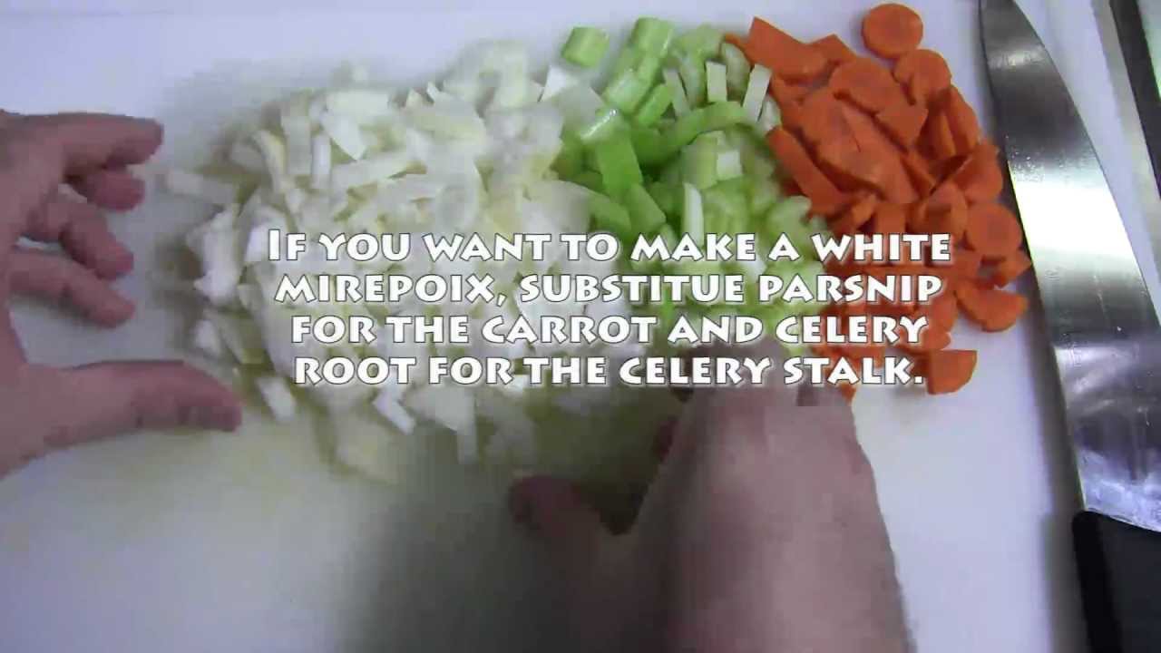 How To Cut Mirepoix Youtube