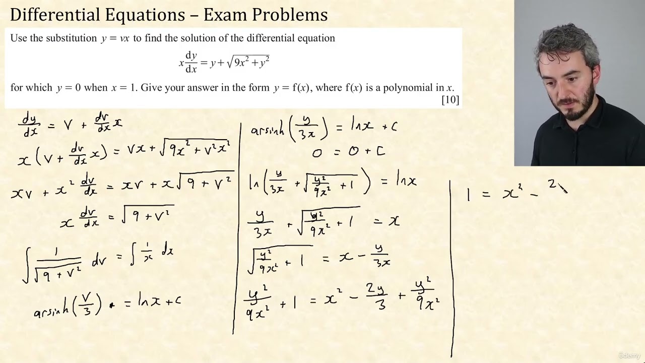 96 - Differential Equations Exam Questions | CIE A Level Further Pure Mathematics 2 9231