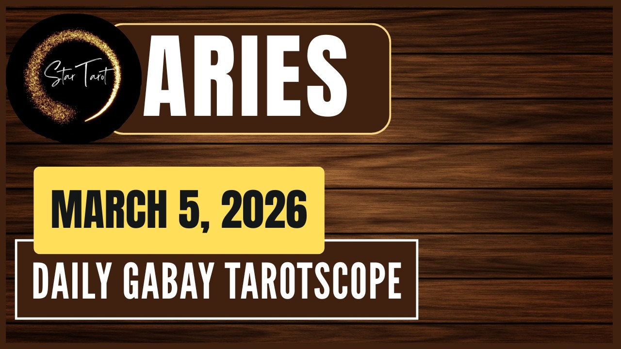 ANO'NG KAILANGAN MONG MALAMAN NGAYON ARIES MARCH 5, 2026  💫DAILY GABAY TAROTSCOPE