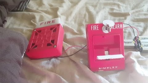 SER Safety Wheelock 7002T-24 with Simplex 4251-20 T-Bar Pull Station