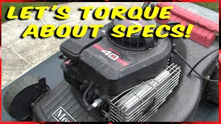 Briggs And Stratton 35 Classic Torque Settings and Coil Air Gap