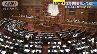 「緊急事態宣言」可能にする法案を閣議決定(20/03/10)