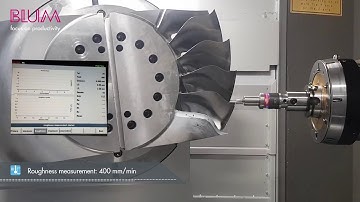 Analog scan & roughness measurement on a Blisk | Analoger Scan & Rauheitsmessung einer Blisk