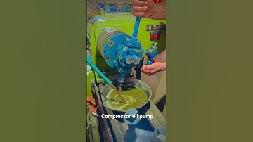 Compressor oil pump check after work on LEATHMACHINE#shorts