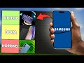 JULGANDO CELULARES da SAMSUNG lançados em 2025 (TIERLIST Celulares SAMSUNG)