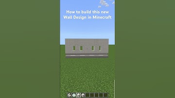 How to build this new Wall Design in Minecraft #minecraft #tutorial #starforge #gaming #shorts