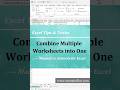 Excel Trick: Merge Worksheets from Workbooks in Seconds