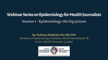 Session 1 - Epidemiology: the big picture