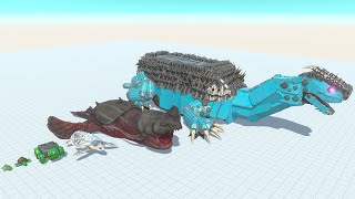 Turtle ARBS of Evolution VS All Dinosaurs Giant Indominus, Triceratops, Pteranodon & GODZILLA Game screenshot 2