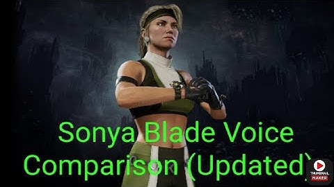 Sonya Blade Voice Comparison (Updated) Reaction