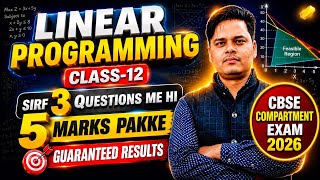 Class 12 Maths LPP 2026 | Linear Programming Questions | CBSE Compartment Exam 2026@LUENTRANCEWORLD 