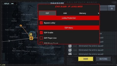 Codm global Mod Menu injecter V1.0.35 |Wallhack,Aimbot, Esp, garena 1.6.35v, FIRST COD MOBILE 2023