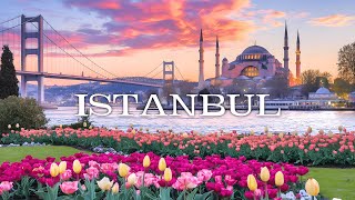 Flying over ISTANBUL (4K UHD) Drone Film + Best Ambient Piano Music For Stress Relief, Meditation 