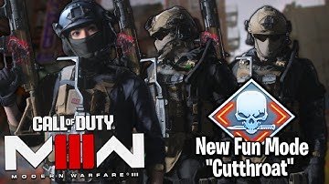 This Mode Was Really Fun!!!! - CutThroat Mode - Modern Warfare III [2023] (Beta)