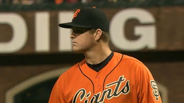 LAD@SF: Cain holds Dodgers to two over six innings