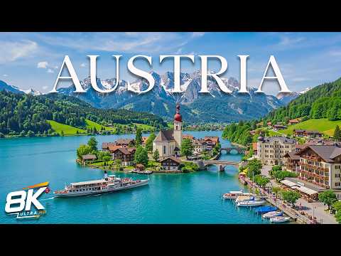Austria 8K | Alpine Majesty – Snowy Peaks, Scenic Valleys & Charming Villages