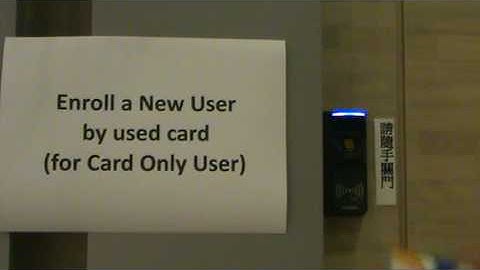 SmaFinger: Enroll a user for card only access