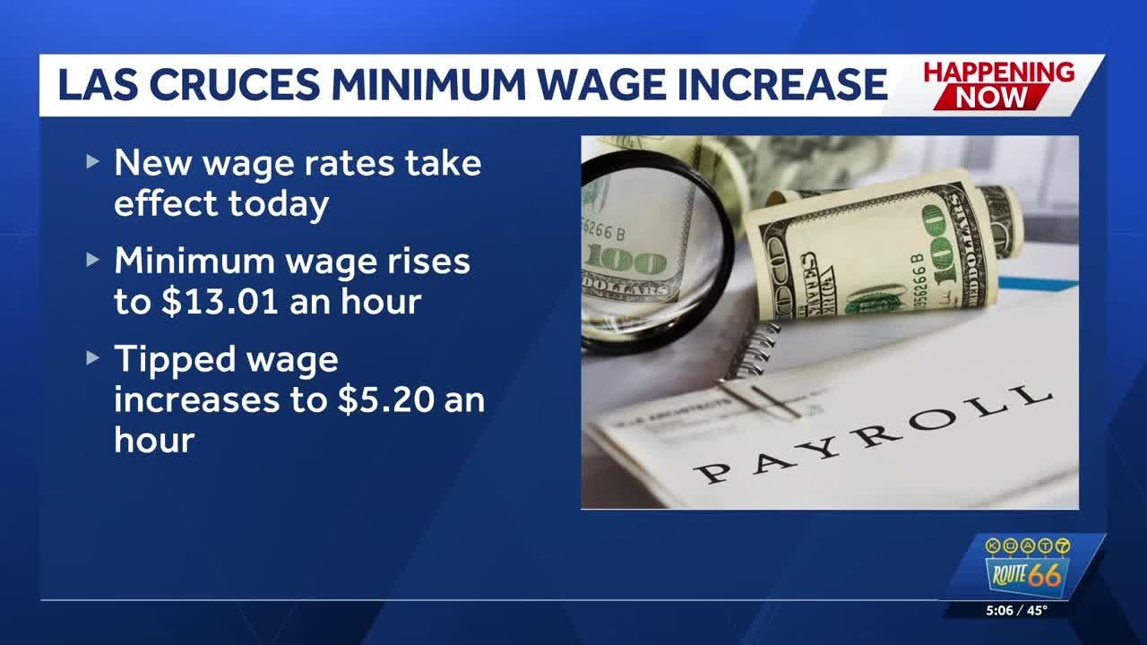 Las Cruces minimum wage increase takes effect - YouTube