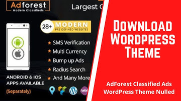 AdForest Classified Ads WordPress Theme | WordPress Ads Theme - How To WordPress