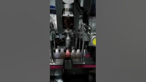 automatic inline cover capper machines round plastic bottles lid capping equipment price