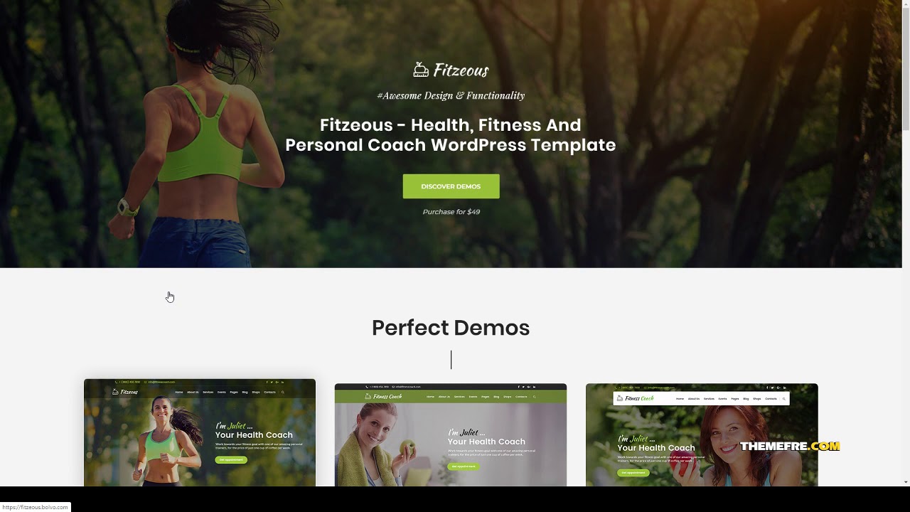 Fitzeous - Personal Fitness Trainer WordPress Theme