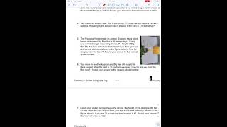 geo sim triangles trig cw hw 4