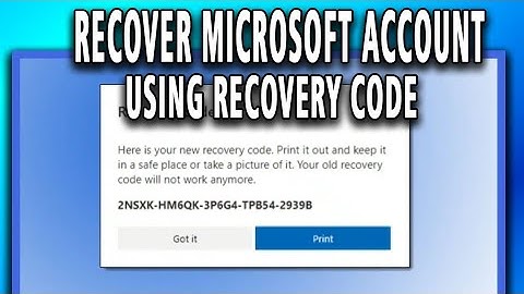 How to Recover Microsoft Account Using Recovery Code (full guide)